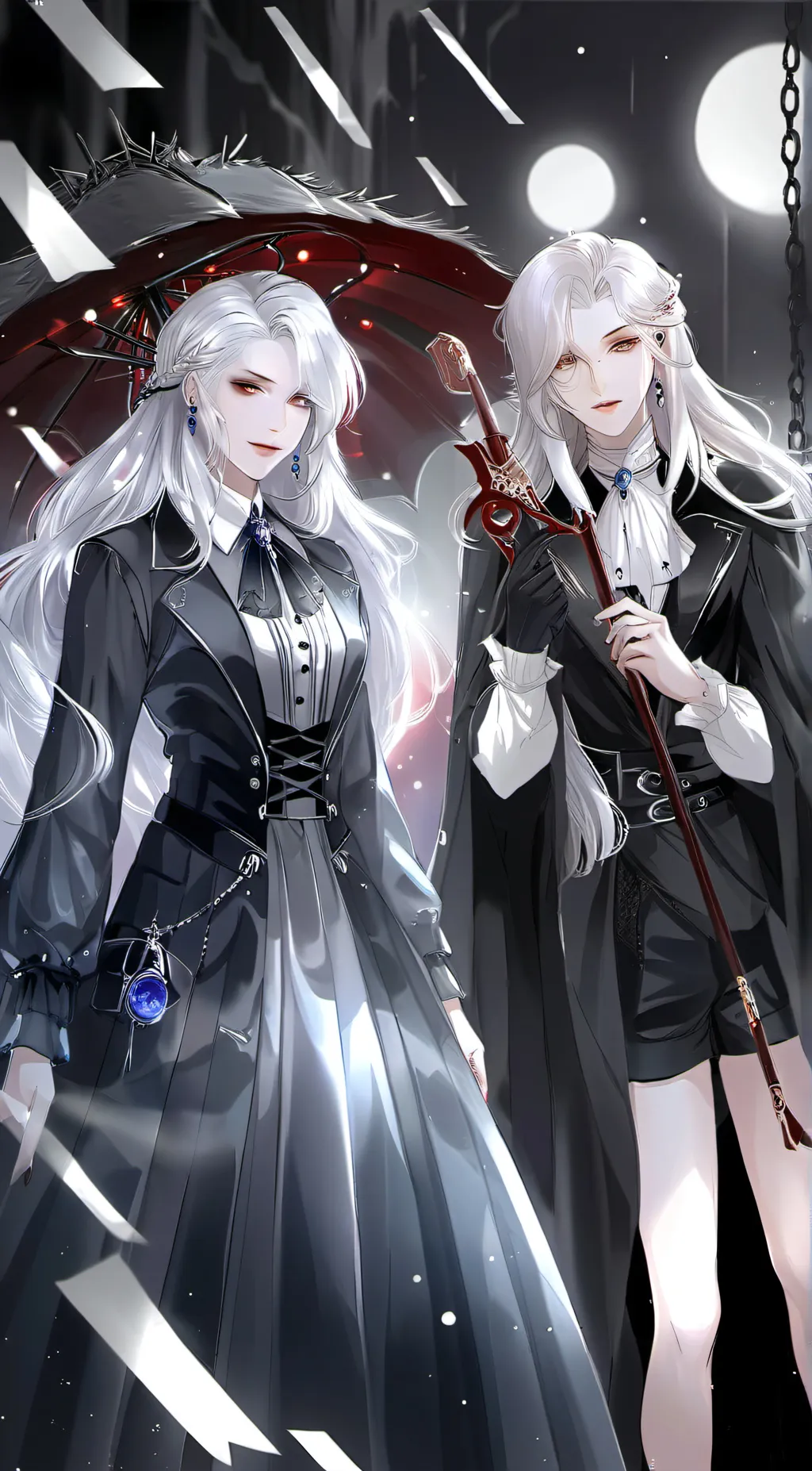 ai character: Vampire sisters  background