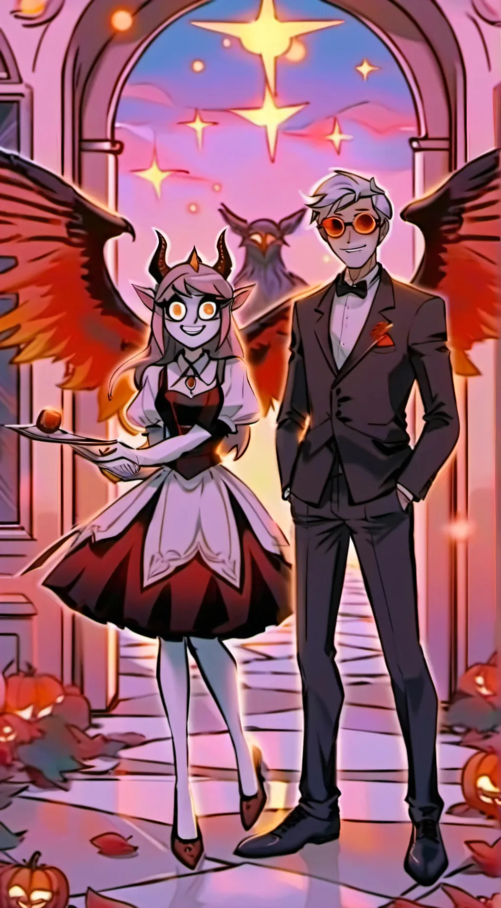 ai character: Charlie & Lucifer background