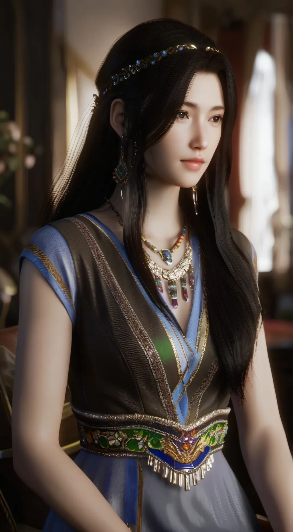 ai character: ugly  background