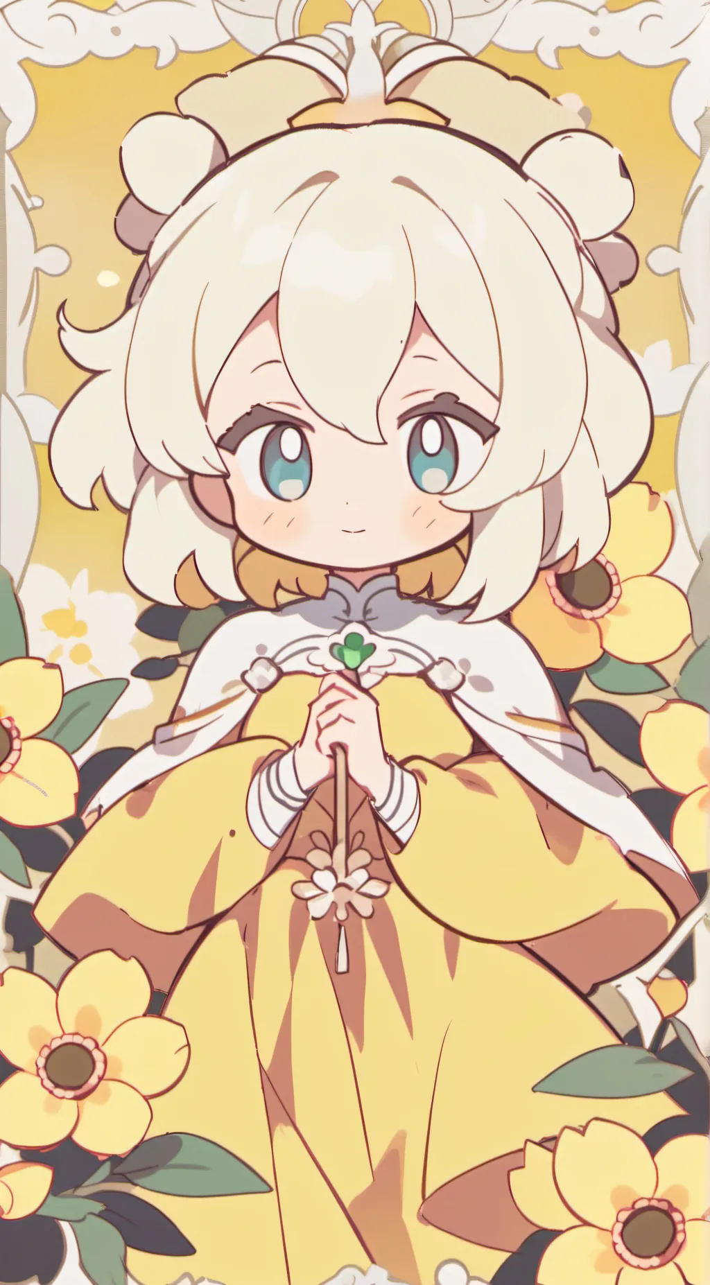 ai character: Flowery background