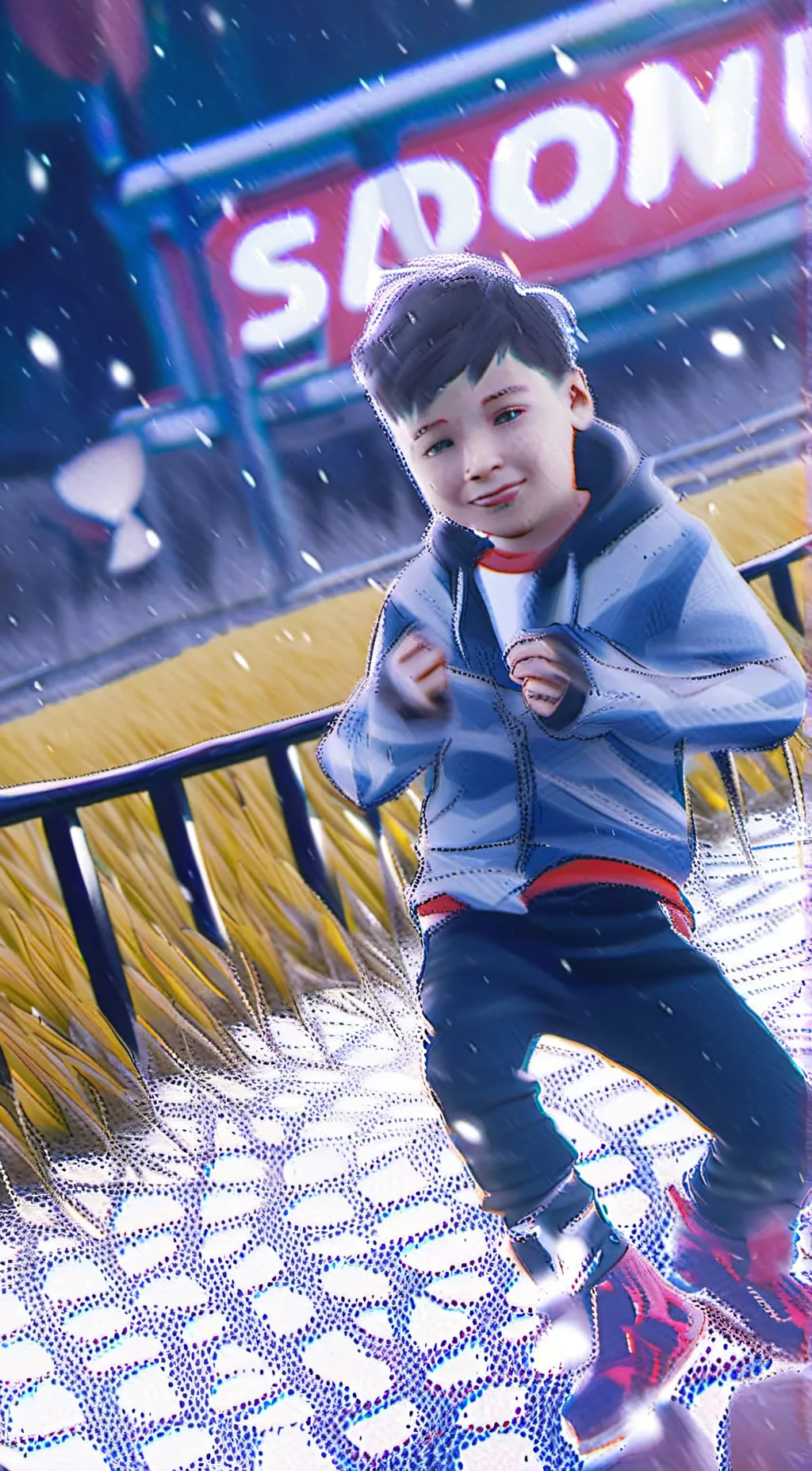 ai character: Boy Tester background