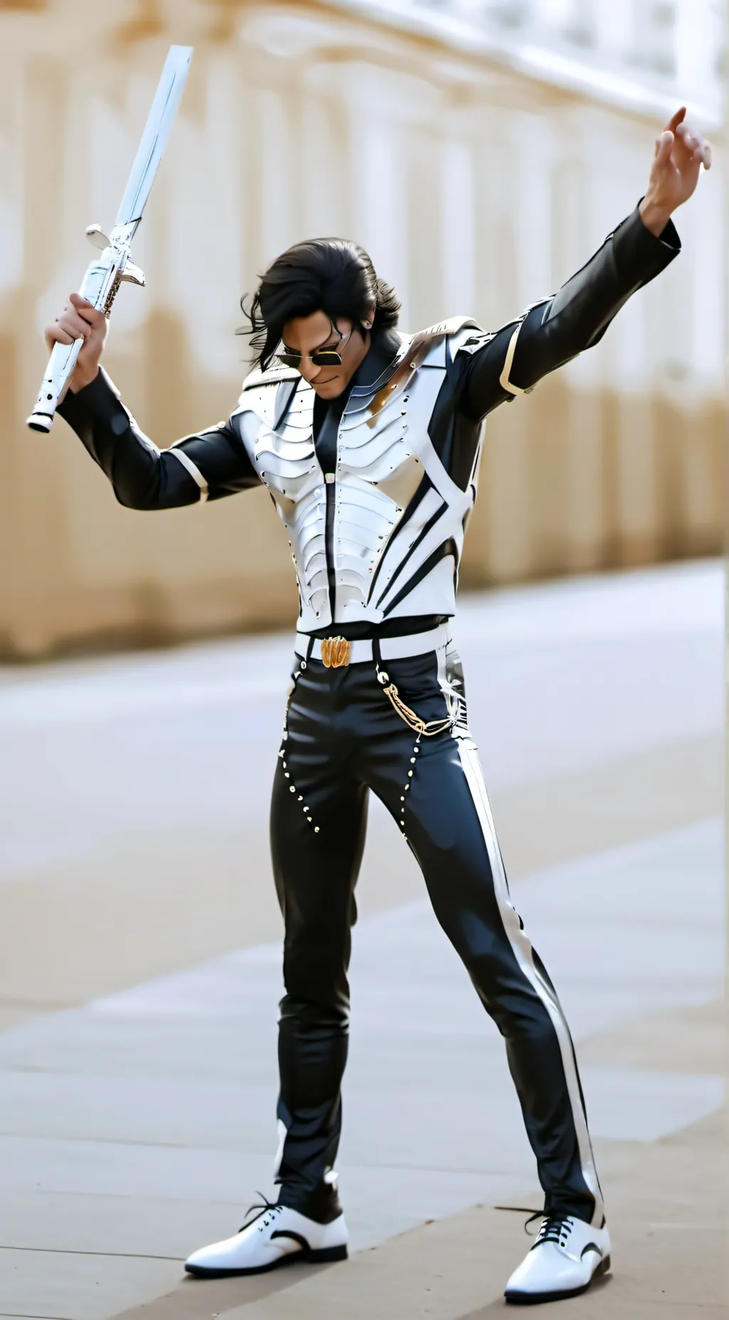 ai character: Michael Jackson background