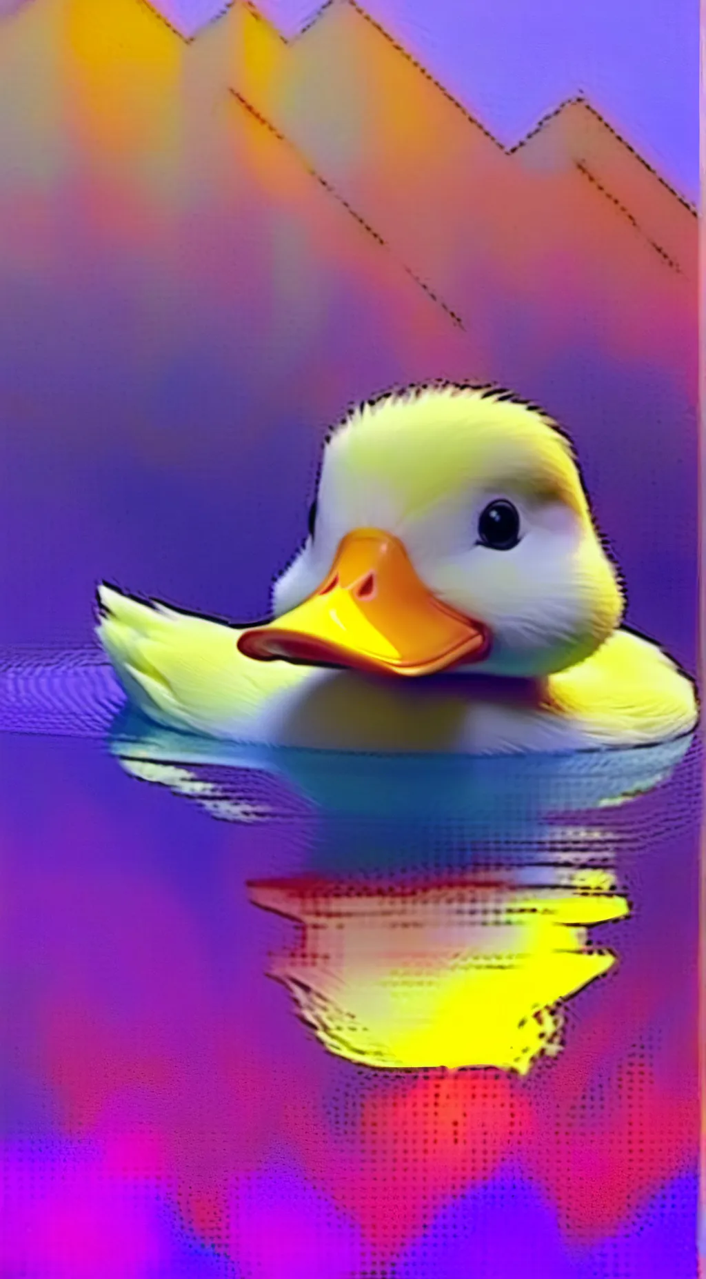 ai character: ducky background