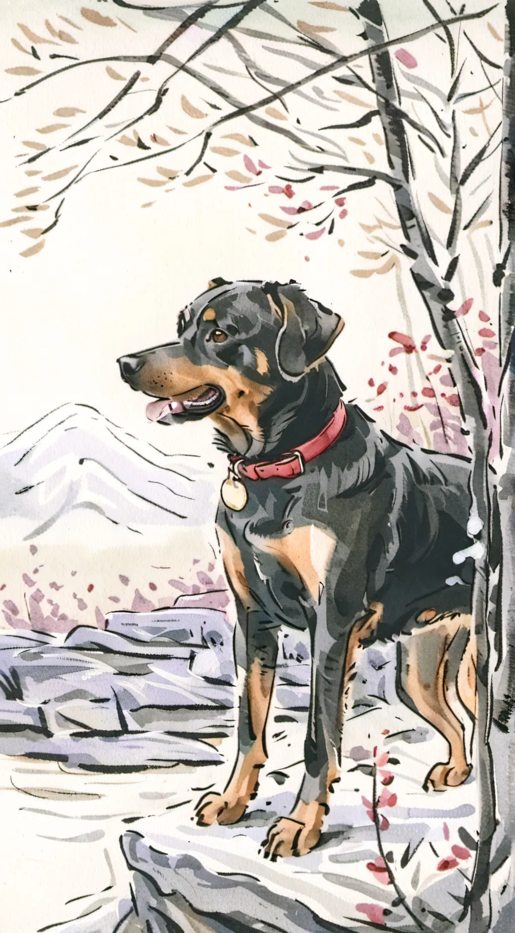 ai character: August  background