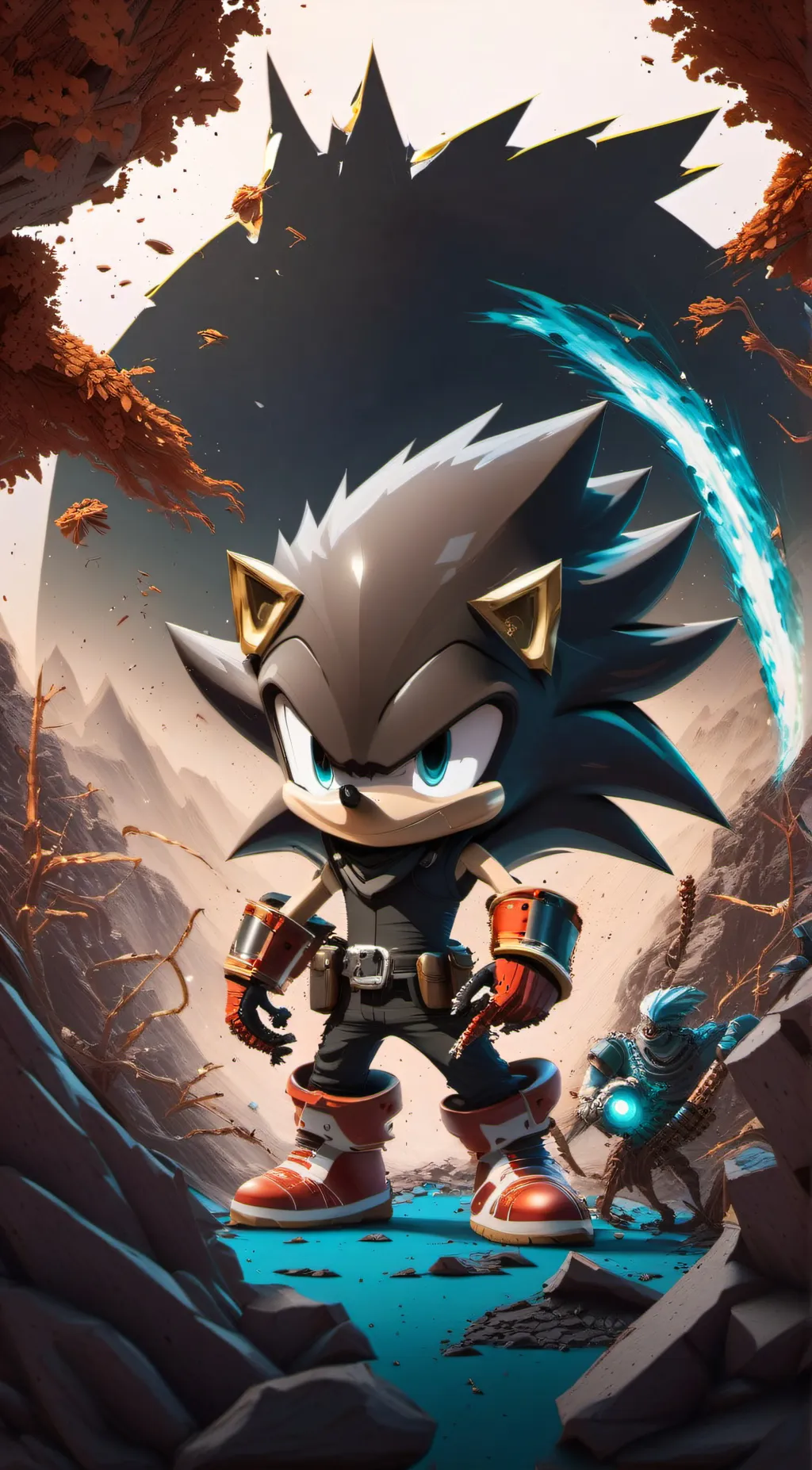 ai character: silica doom background