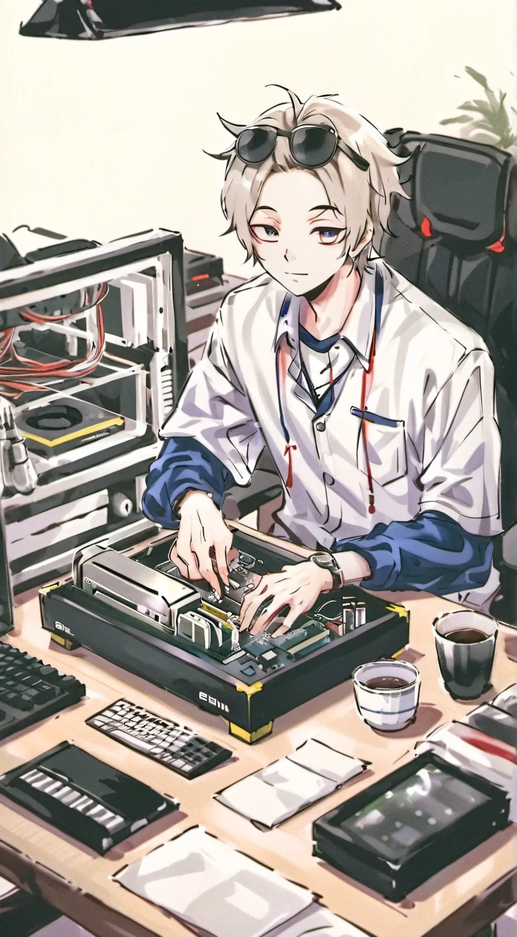 ai character: Ritsu background