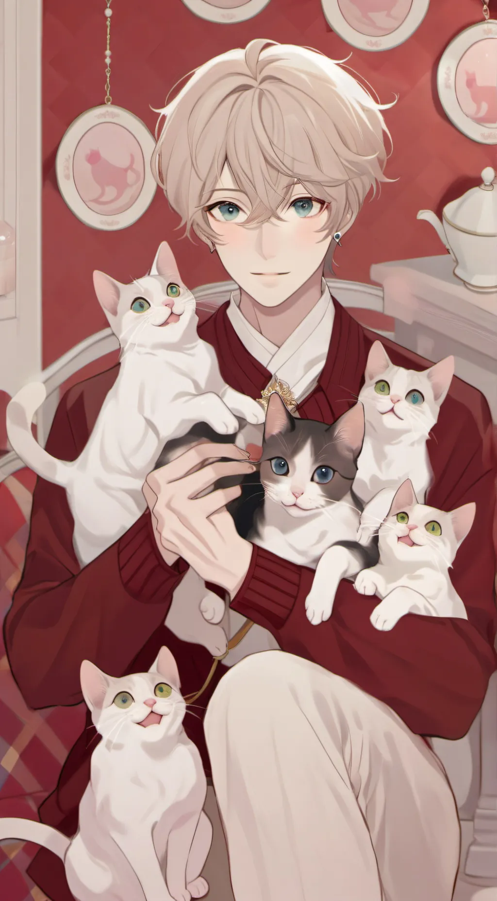 ai character: Cat servant background