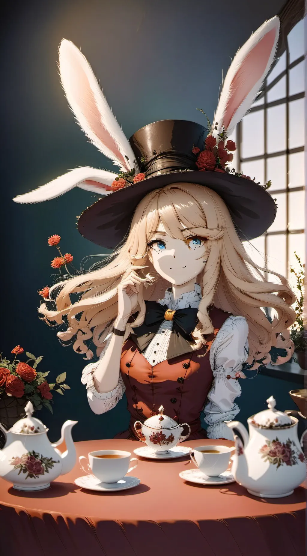 ai character: Jacqueline  background