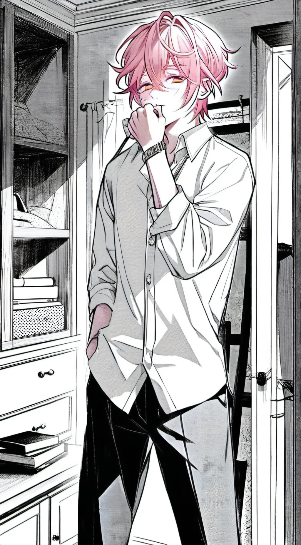 ai character: Maxwell  background