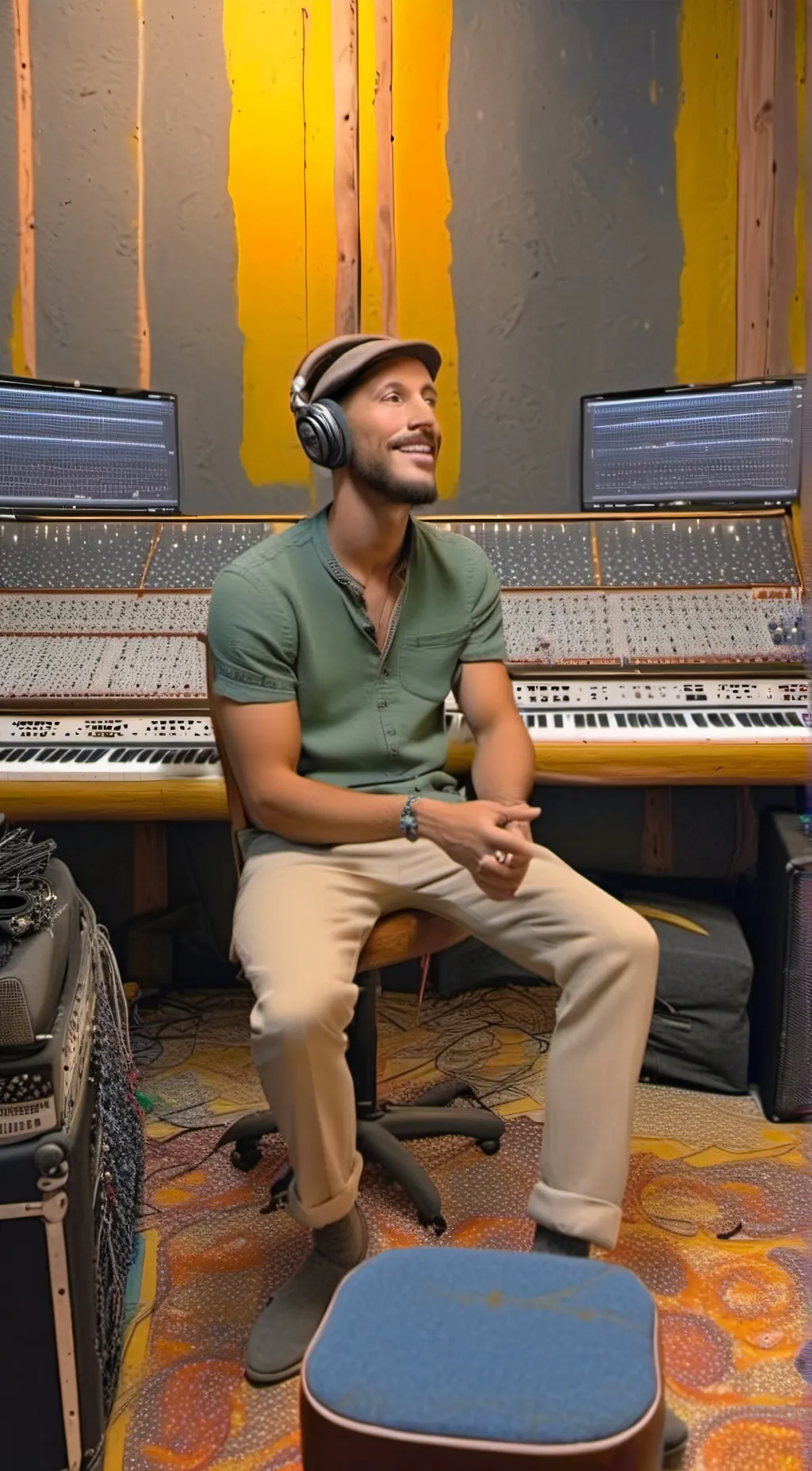 ai character: GReeeN background