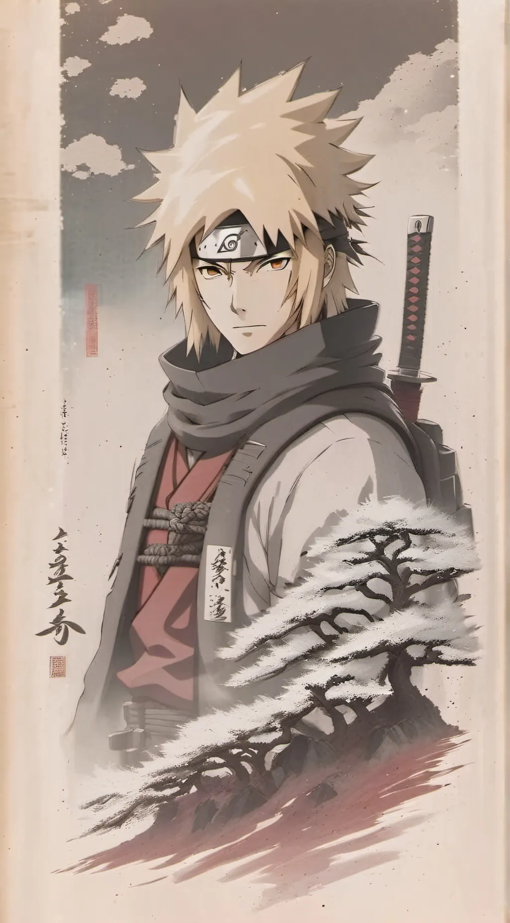 ai character: Namikaze Minato background