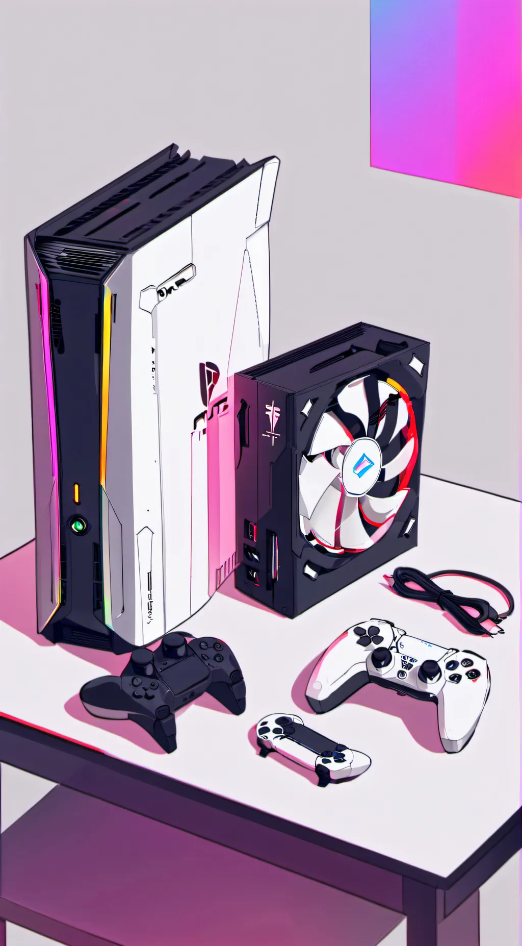 ai character: ps5 background