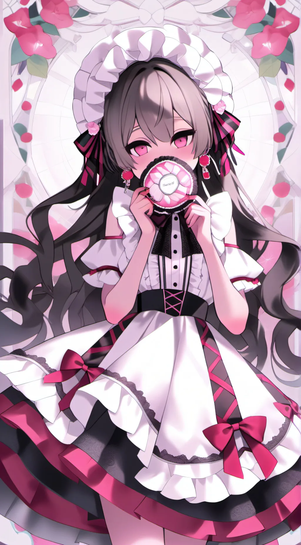 ai character: Candy girl background