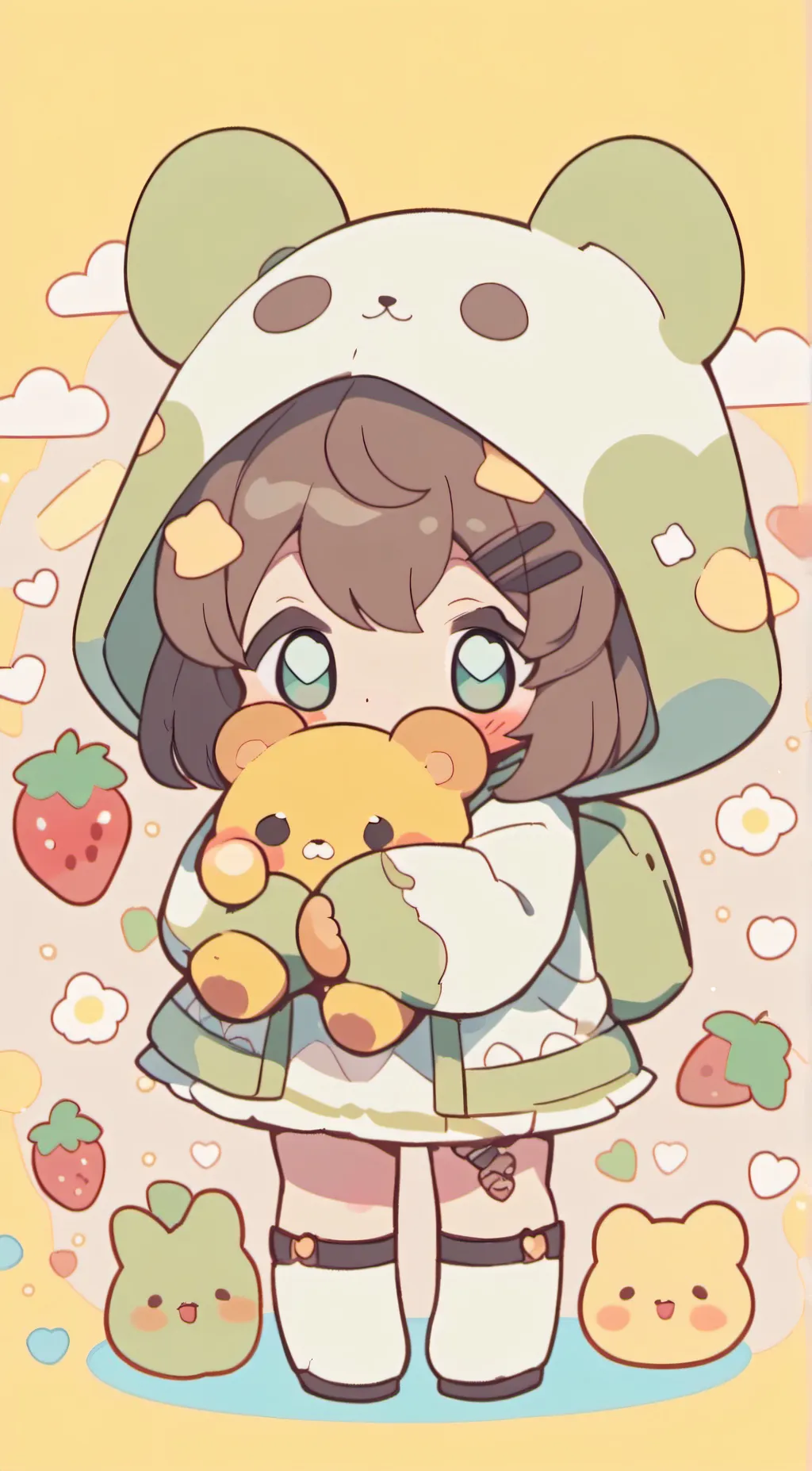 ai character: mango but human background