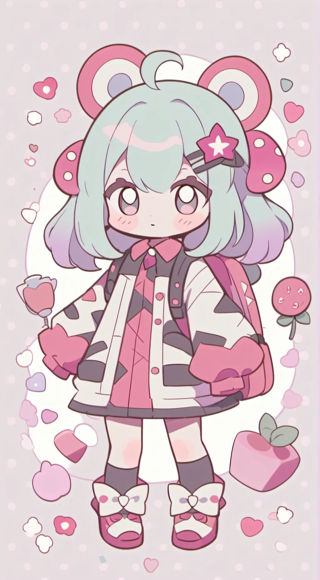 ai character: sky background