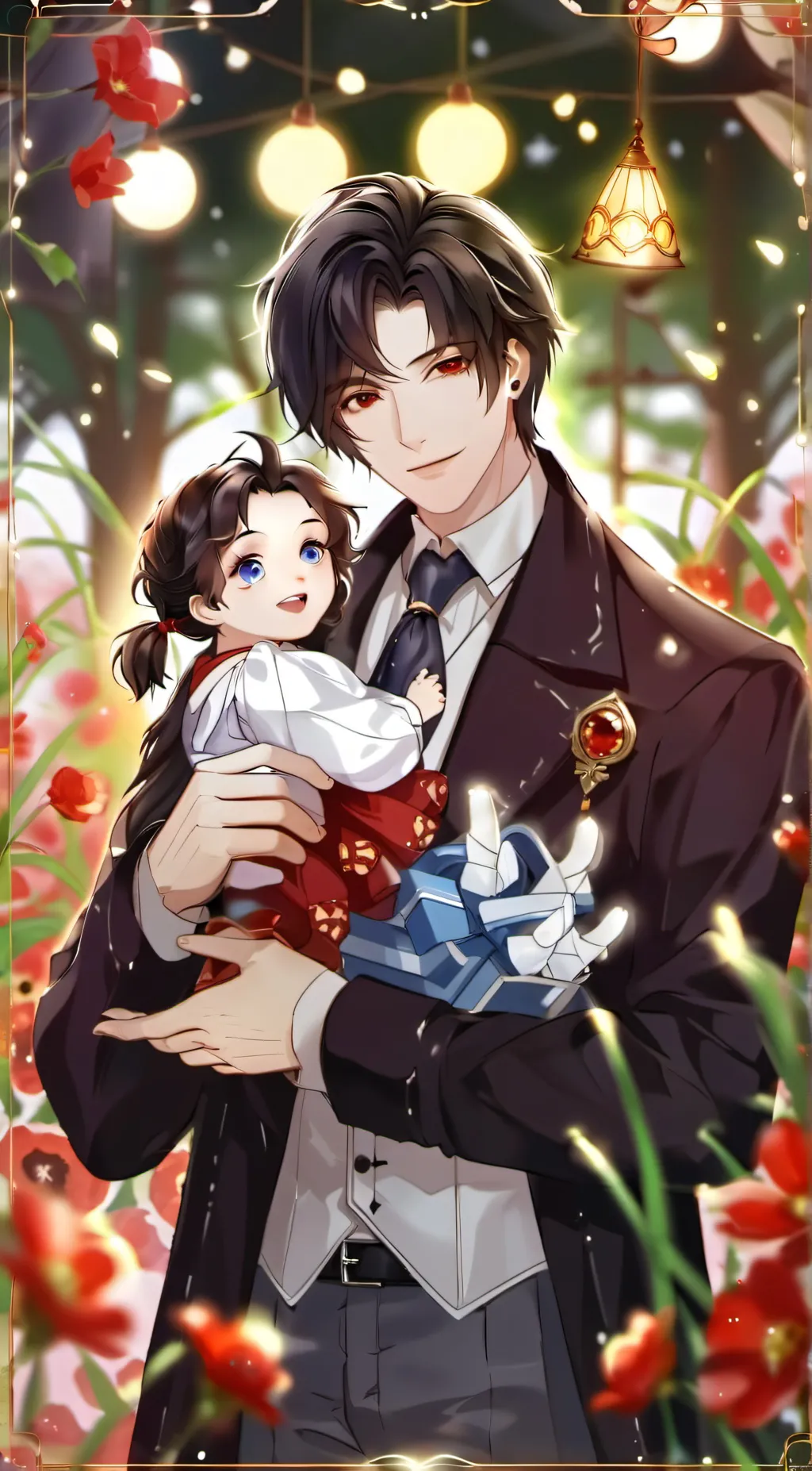 ai character: may and lucas  background