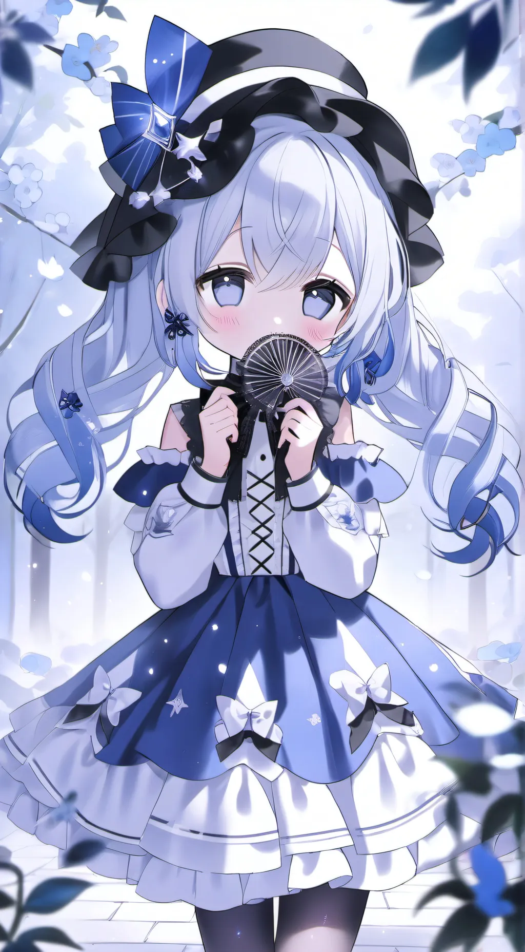 ai character: Violet  background