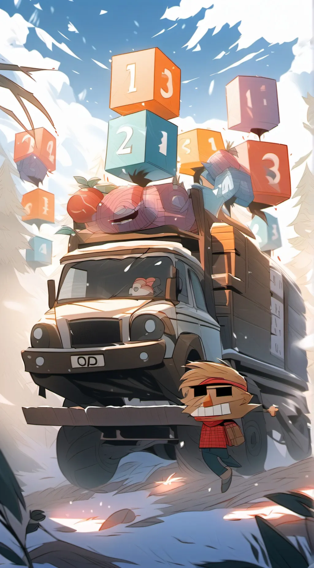 ai character: Numberblocks  background