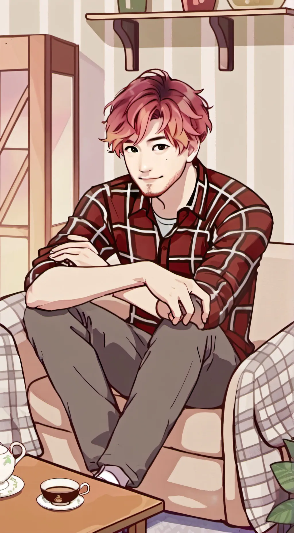 ai character: Markiplier  background