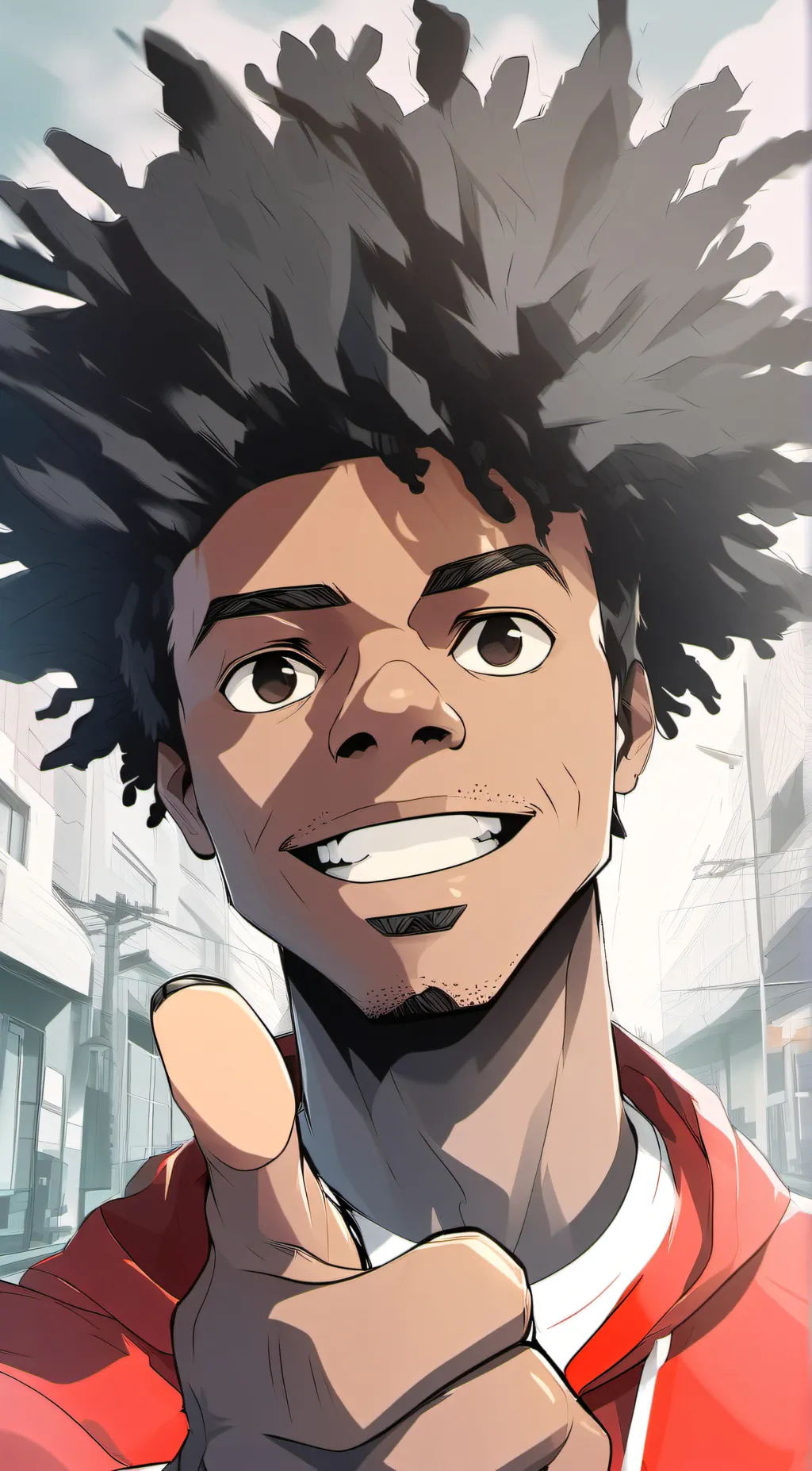 ai character: Ishowspeedddd background