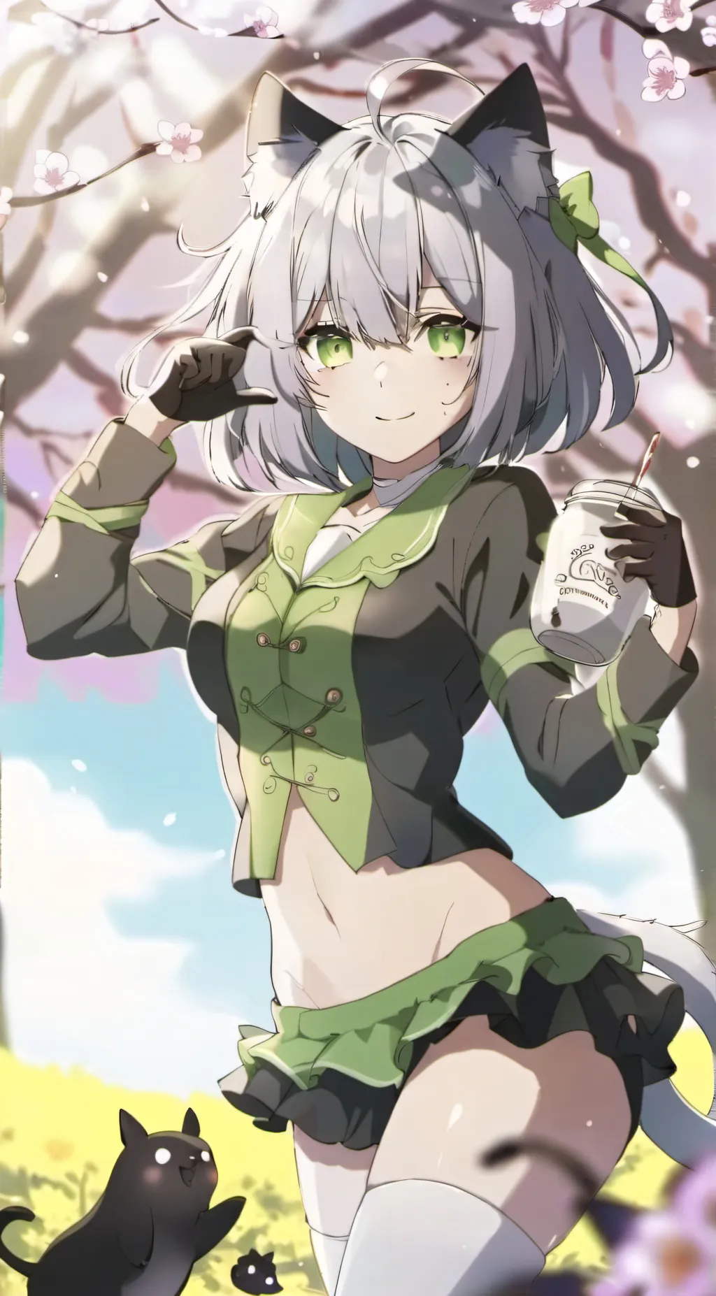 ai character: kitten background