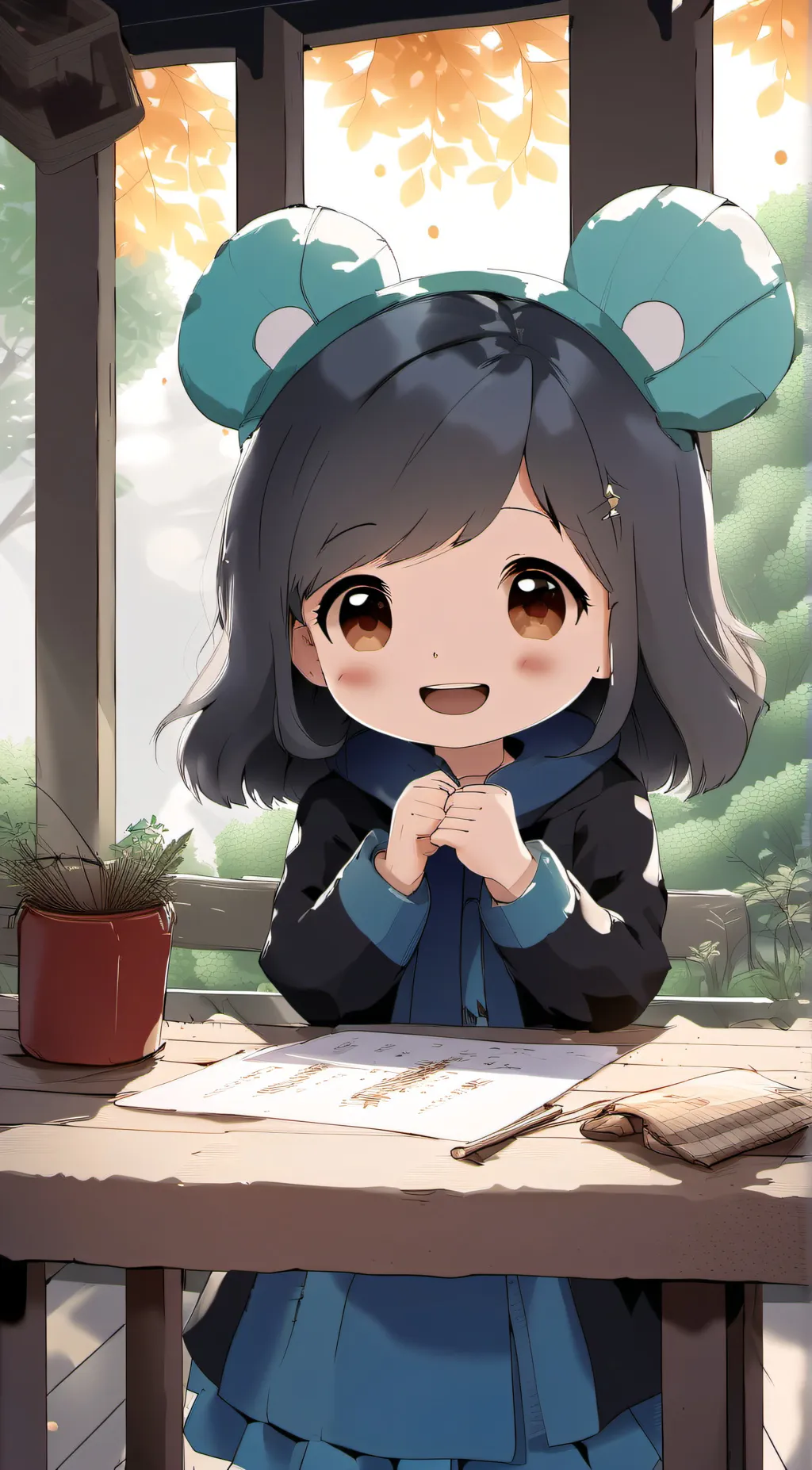 ai character: emily background