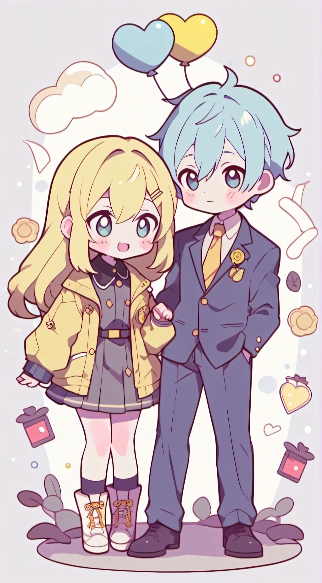 ai character: Four and x bfb background