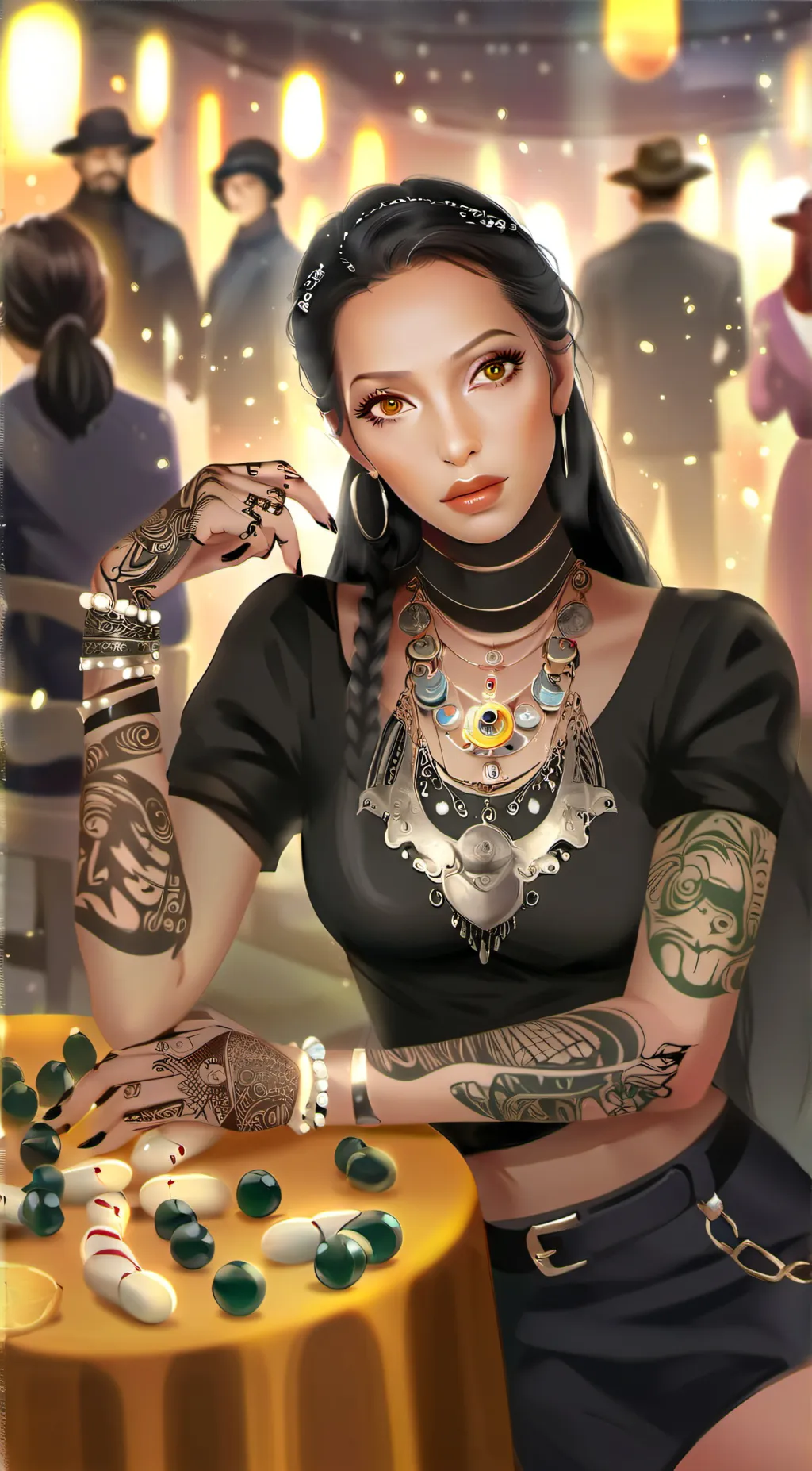 ai character: Tiger Lily background