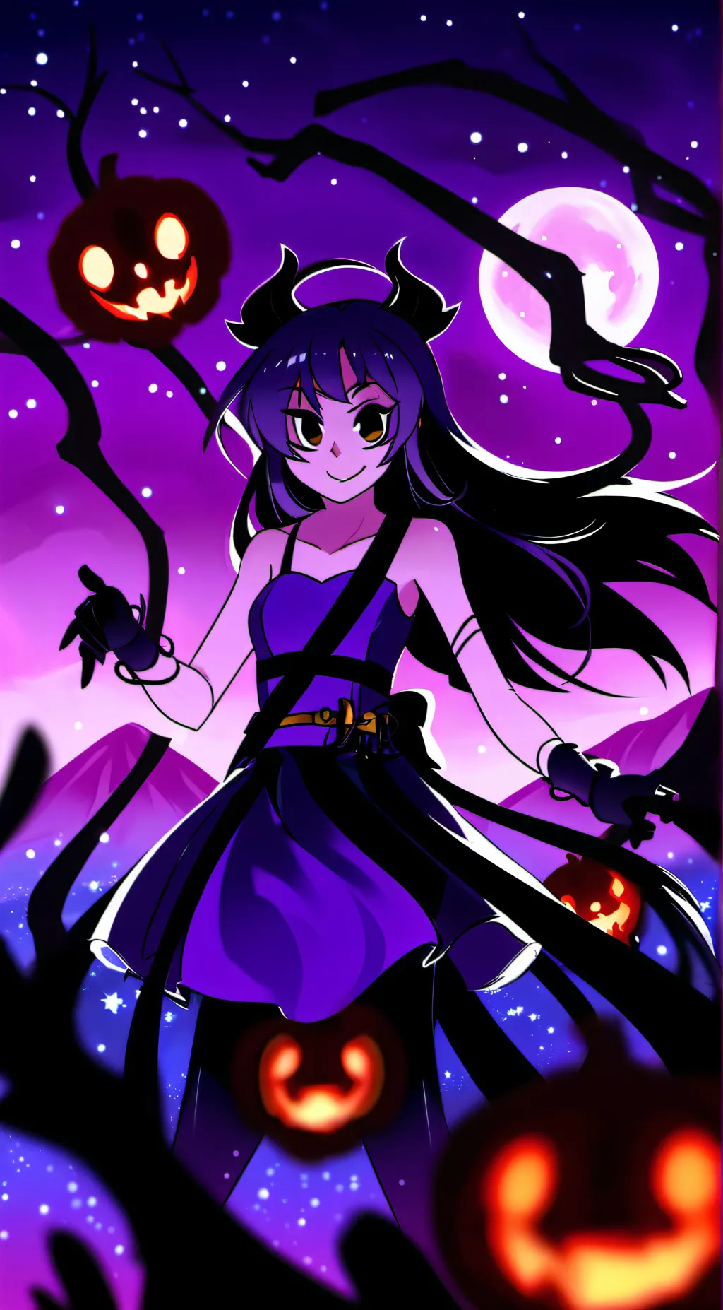 ai character: Aurora background