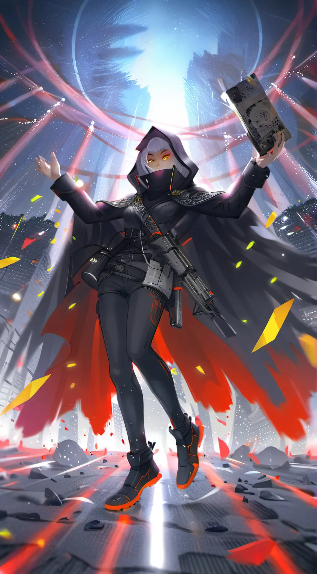 ai character: Tv woman background