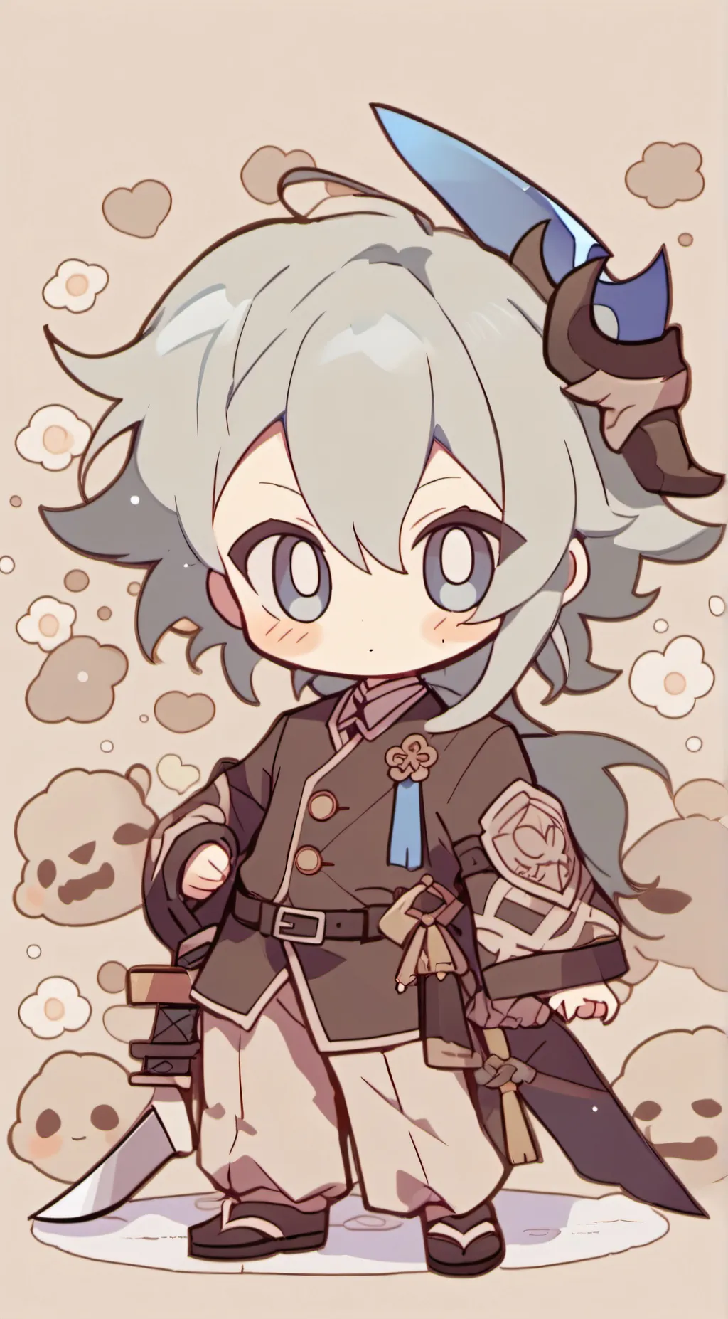 ai character: kaii background