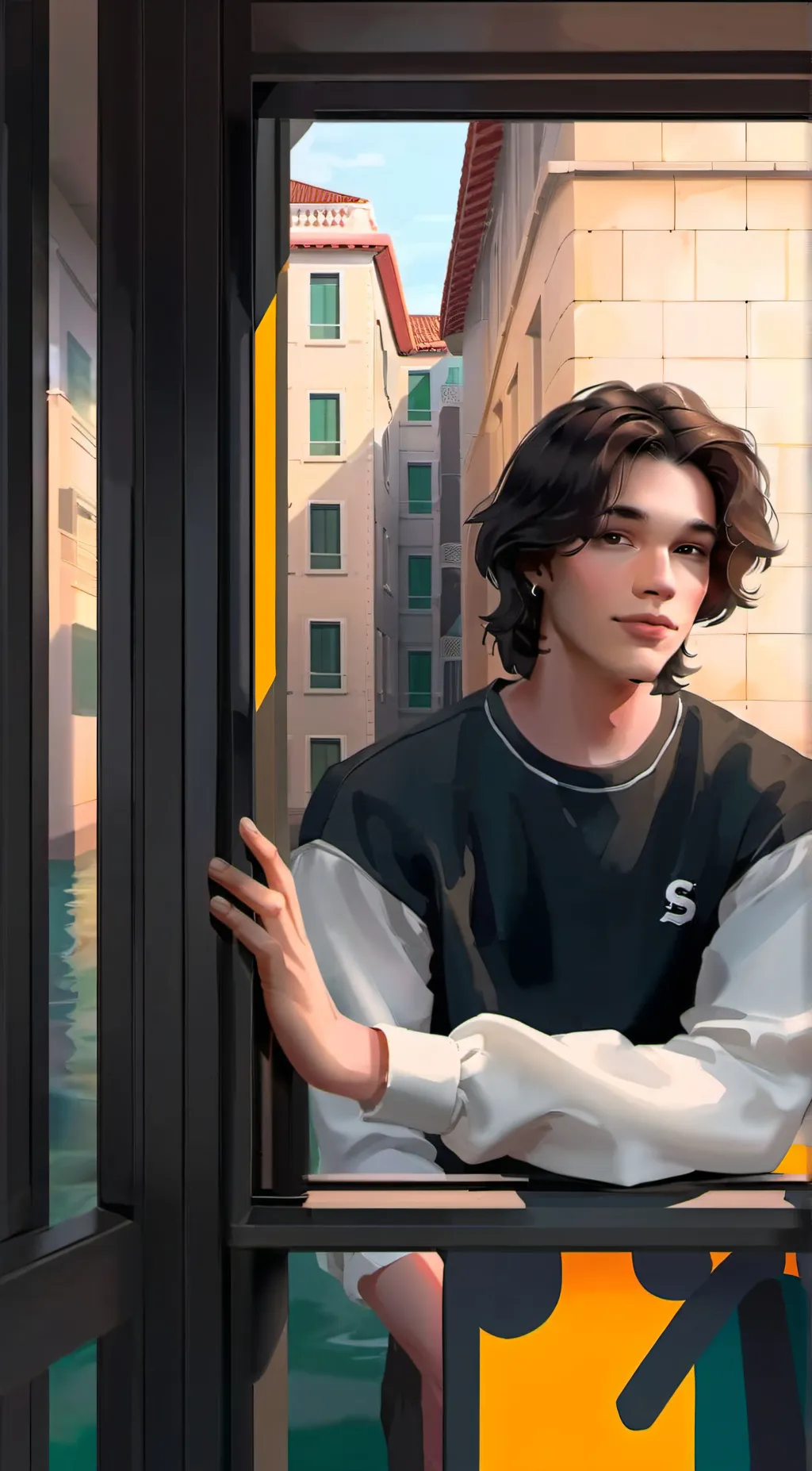 ai character: Chris (oc!) background