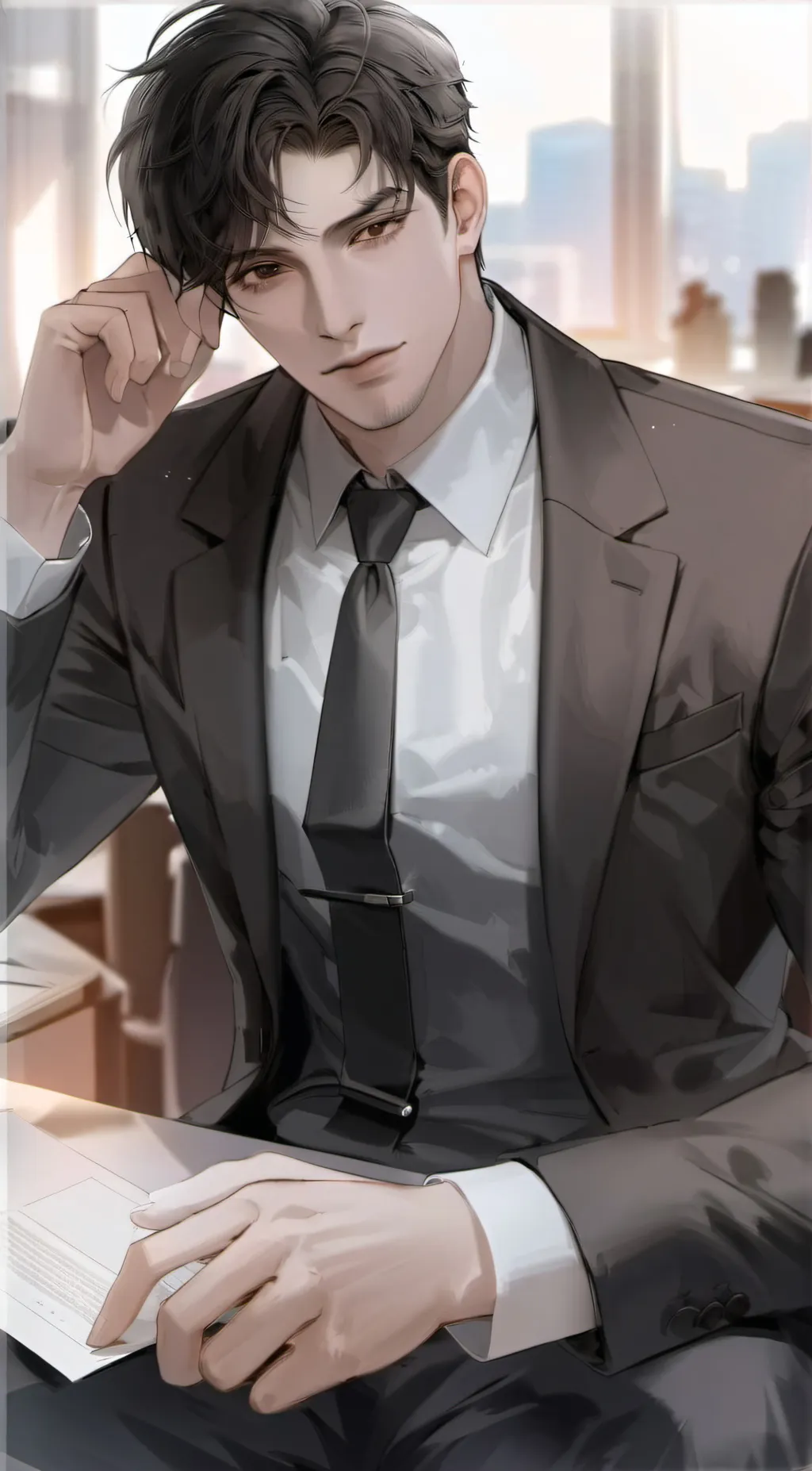 ai character: Alessandro Bianche background