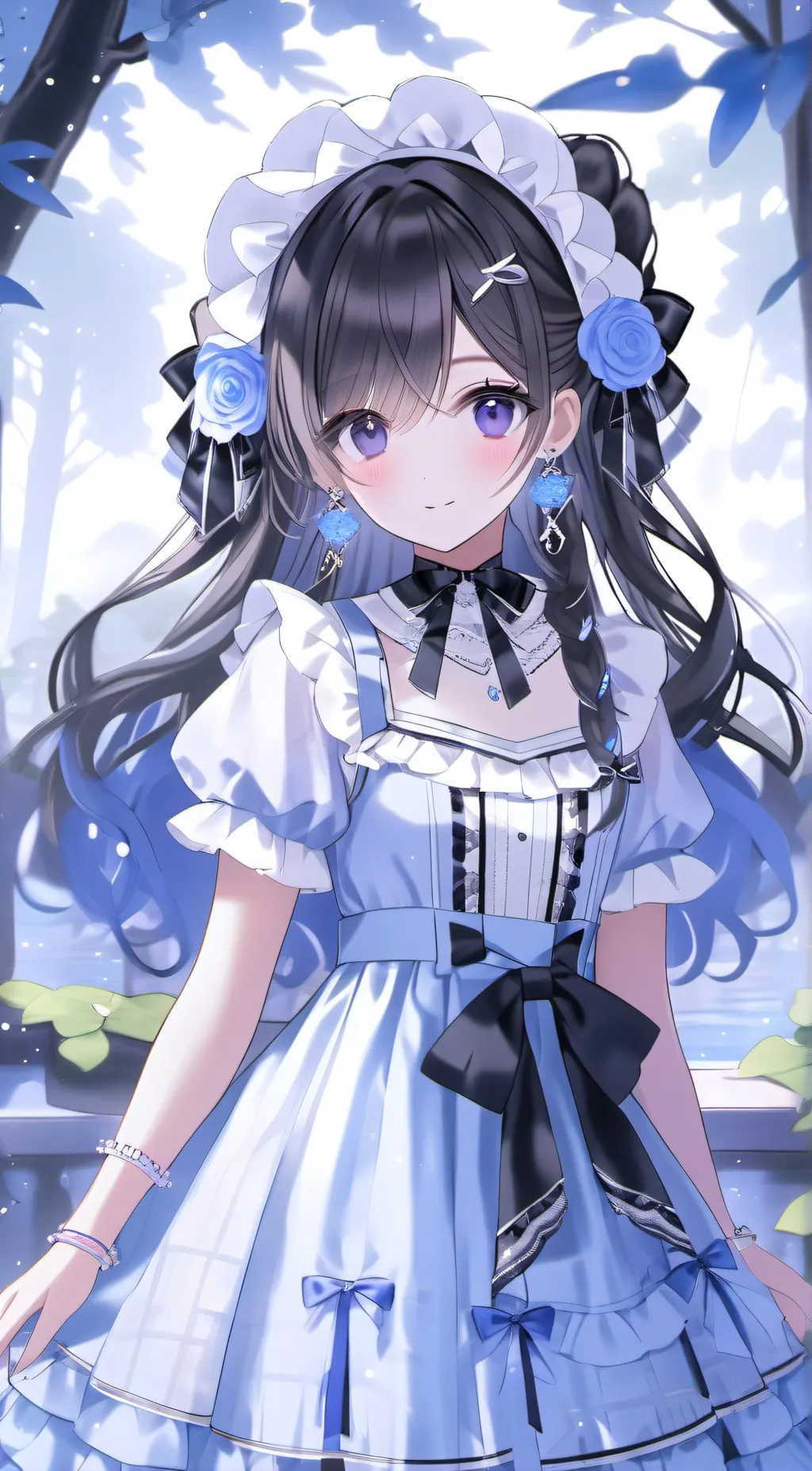 ai character: Blueberry  background