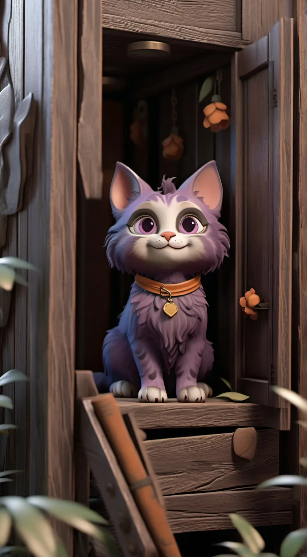 ai character:  Catnap. background