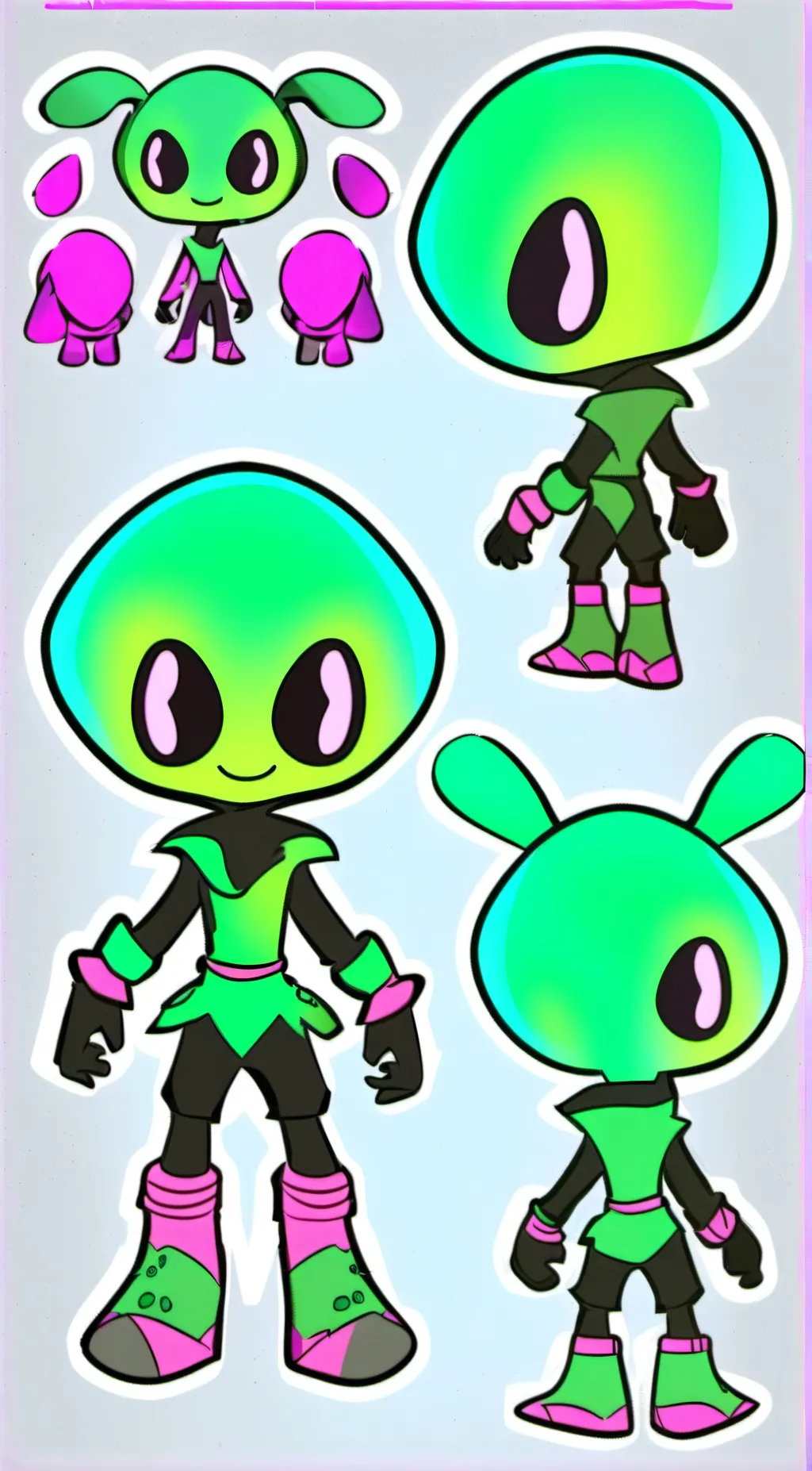 ai character: alien background