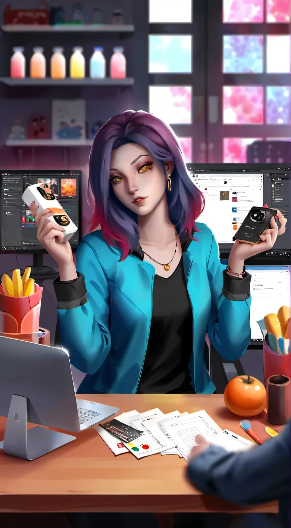 ai character: Ruby background