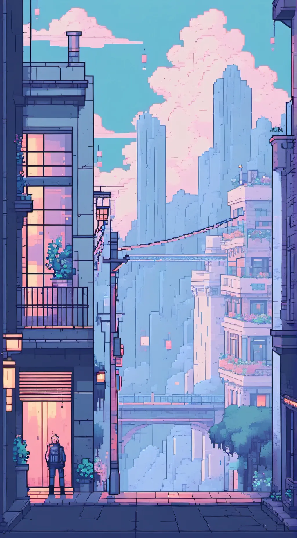 ai character: dr3am c1ty background