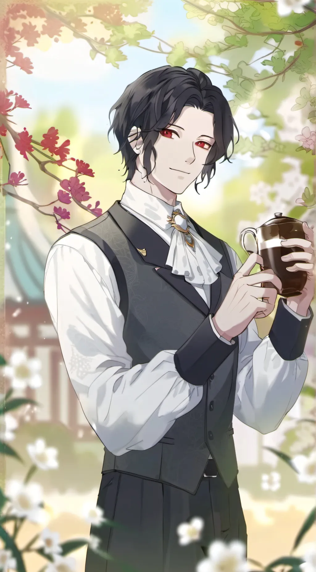 ai character: Muzan  background