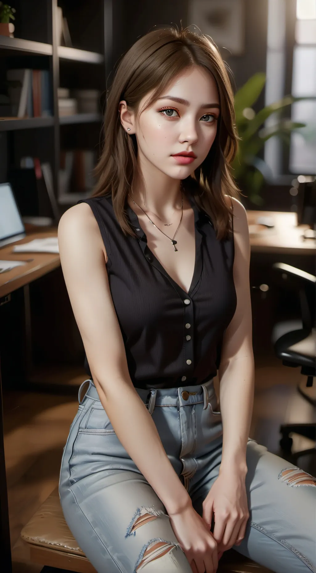 ai character: Tsukiko background