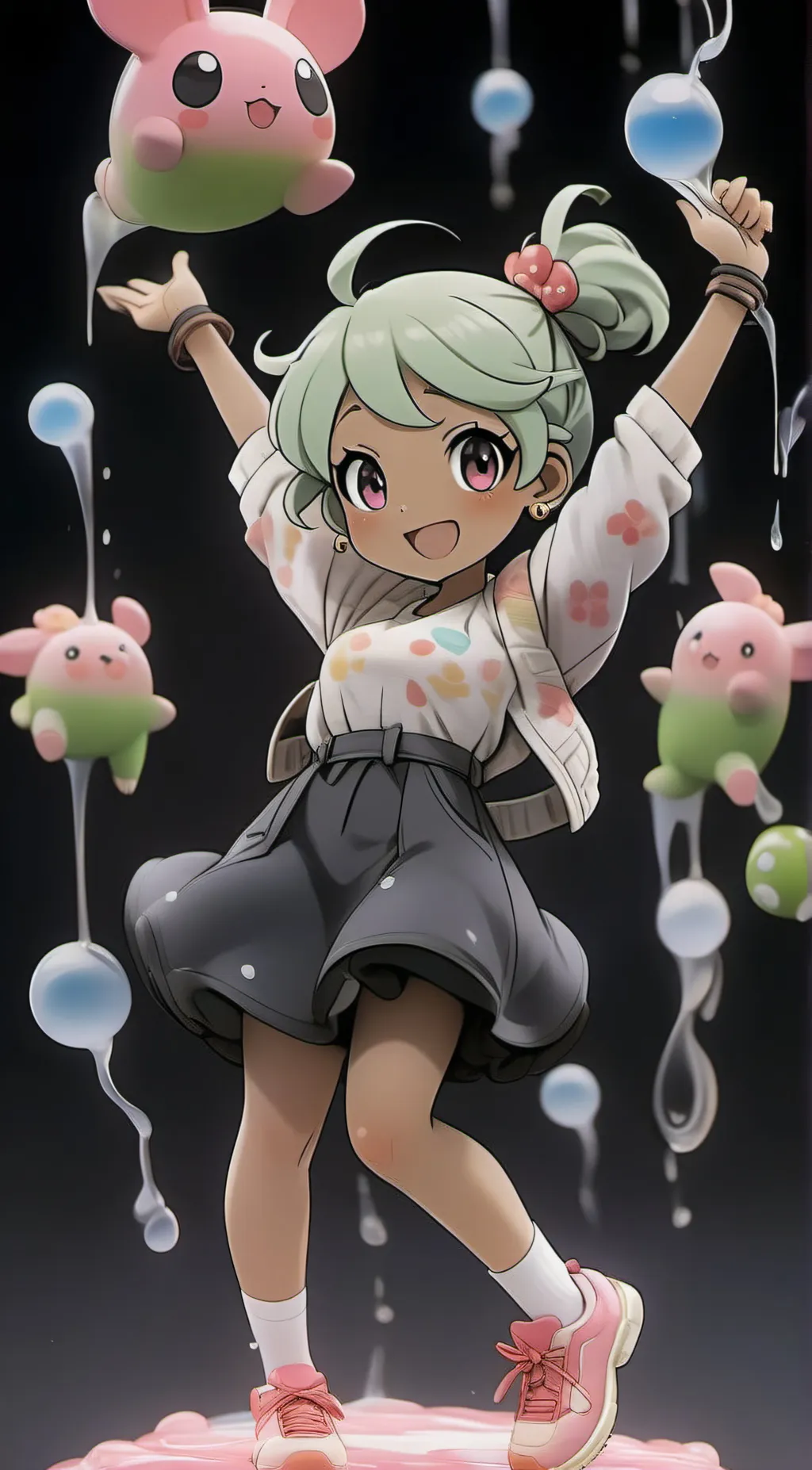 ai character: carmen Verde  background