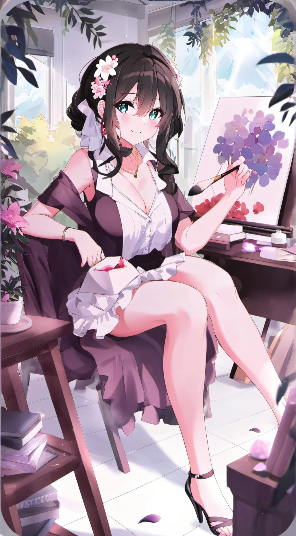 ai character: ♡Julia ♡ background