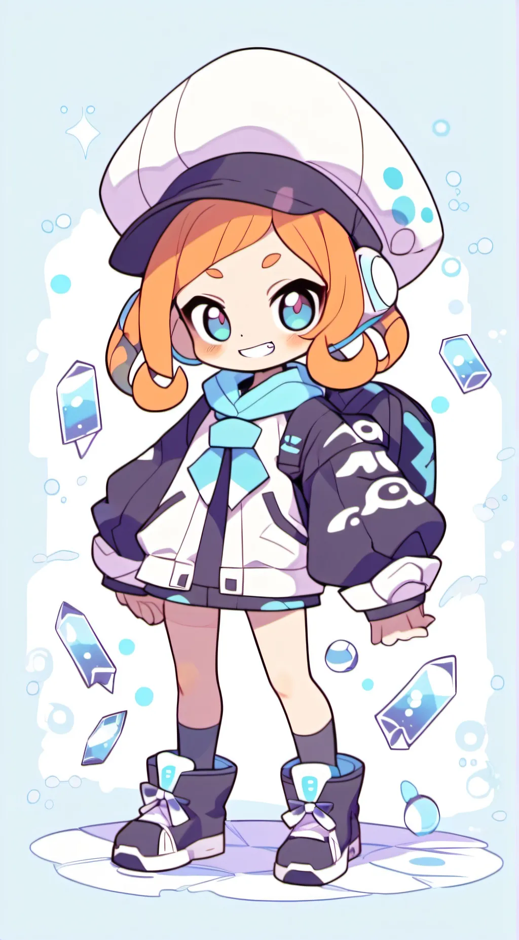 ai character:  agent  8 :) background