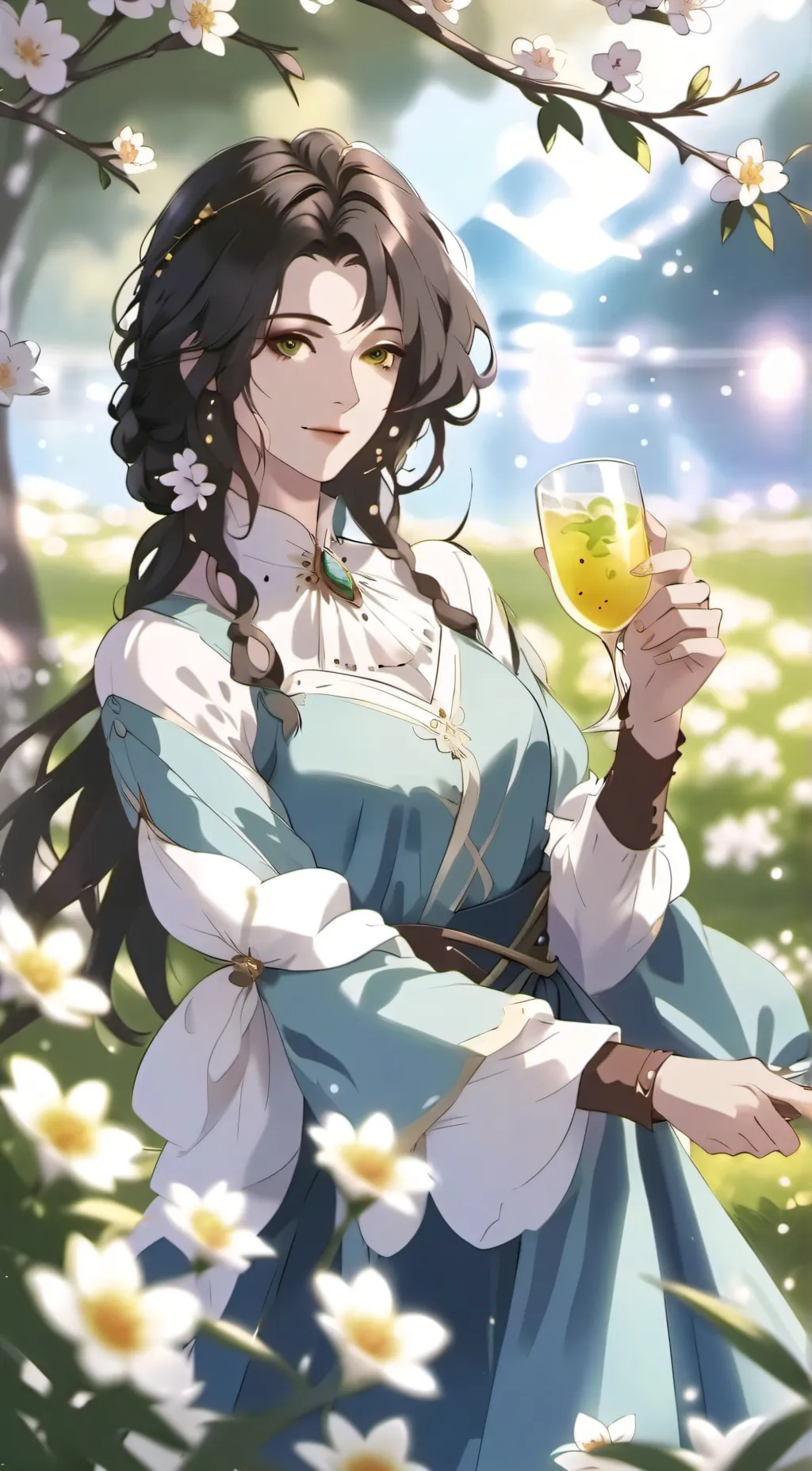 ai character: Bella the perfect  background