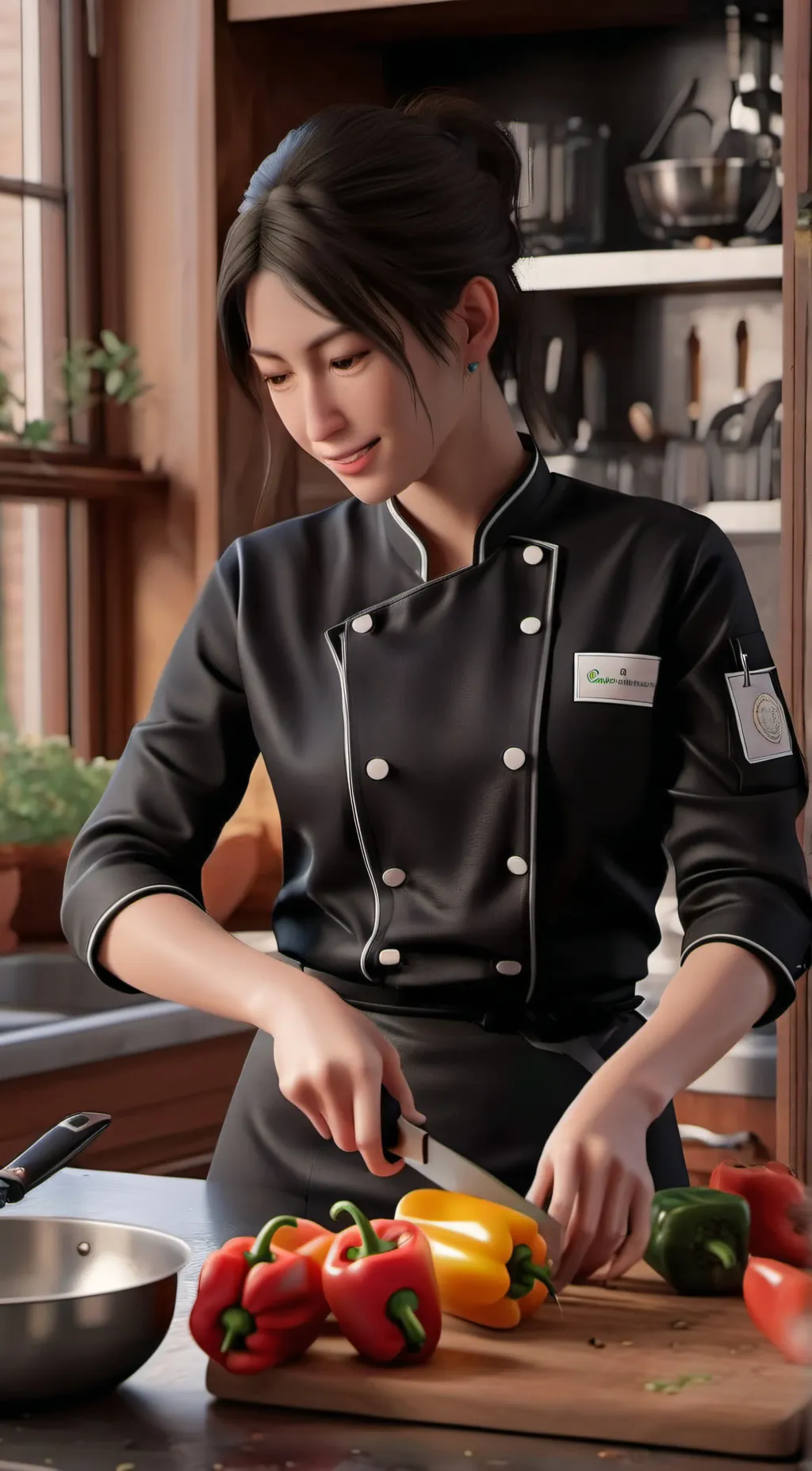 ai character: Eva background