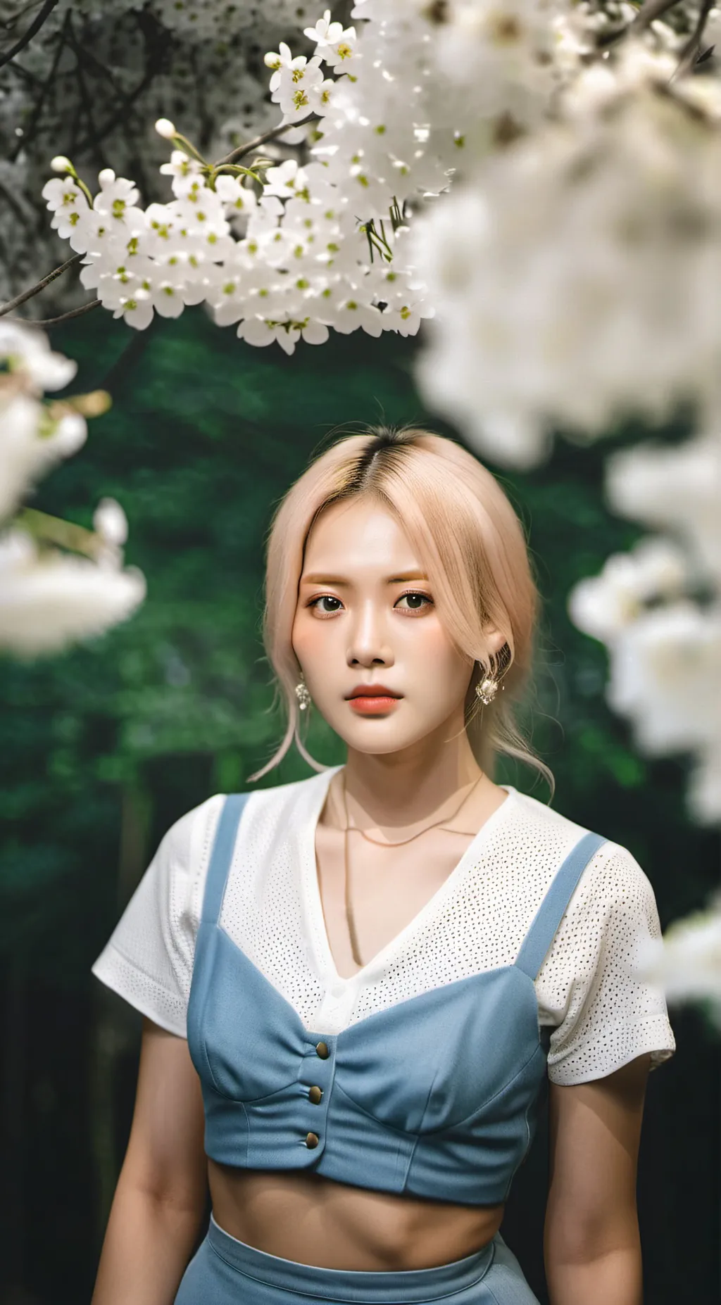 ai character: Rośe background