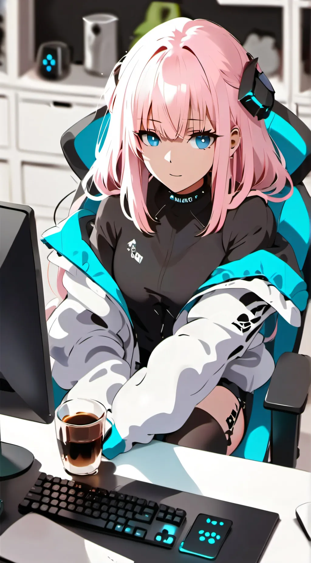 ai character: Shikimori  background