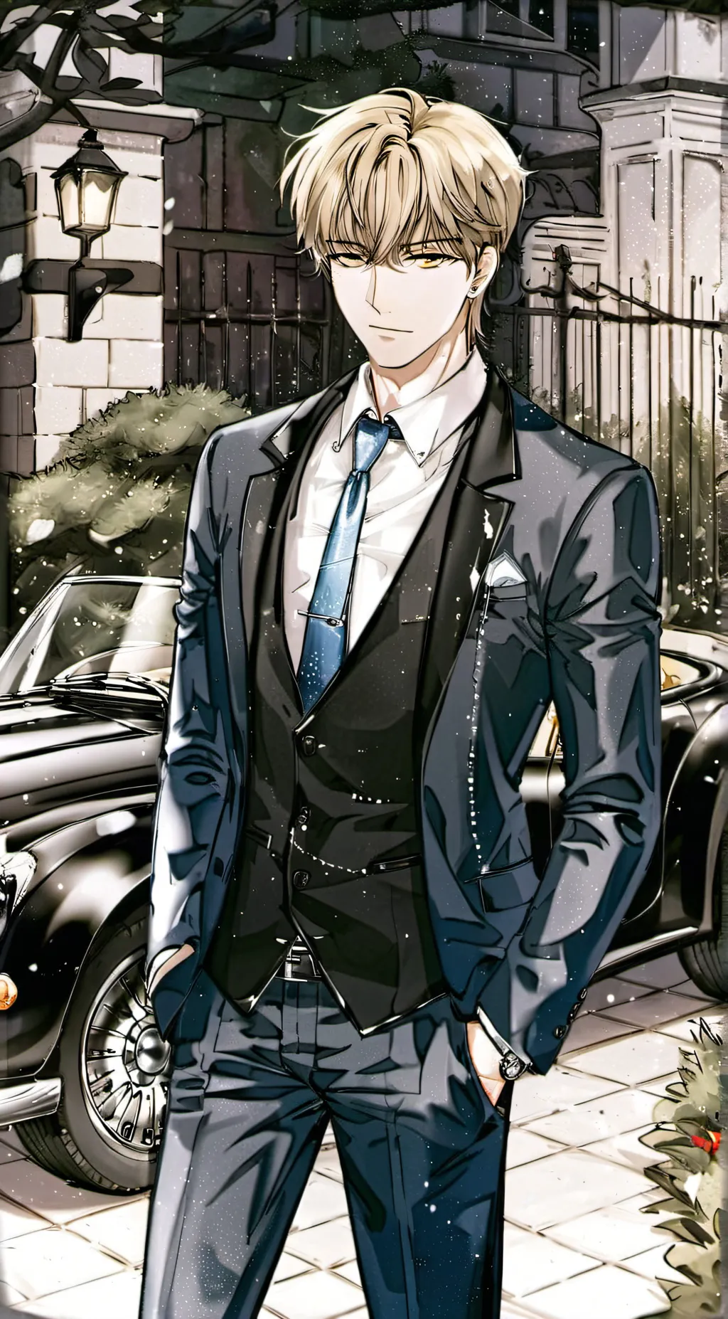 ai character: Adrien  background