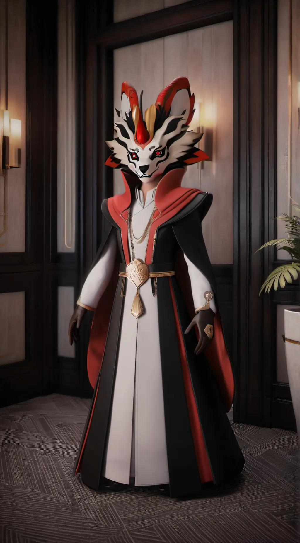 ai character: husk  the bartende background