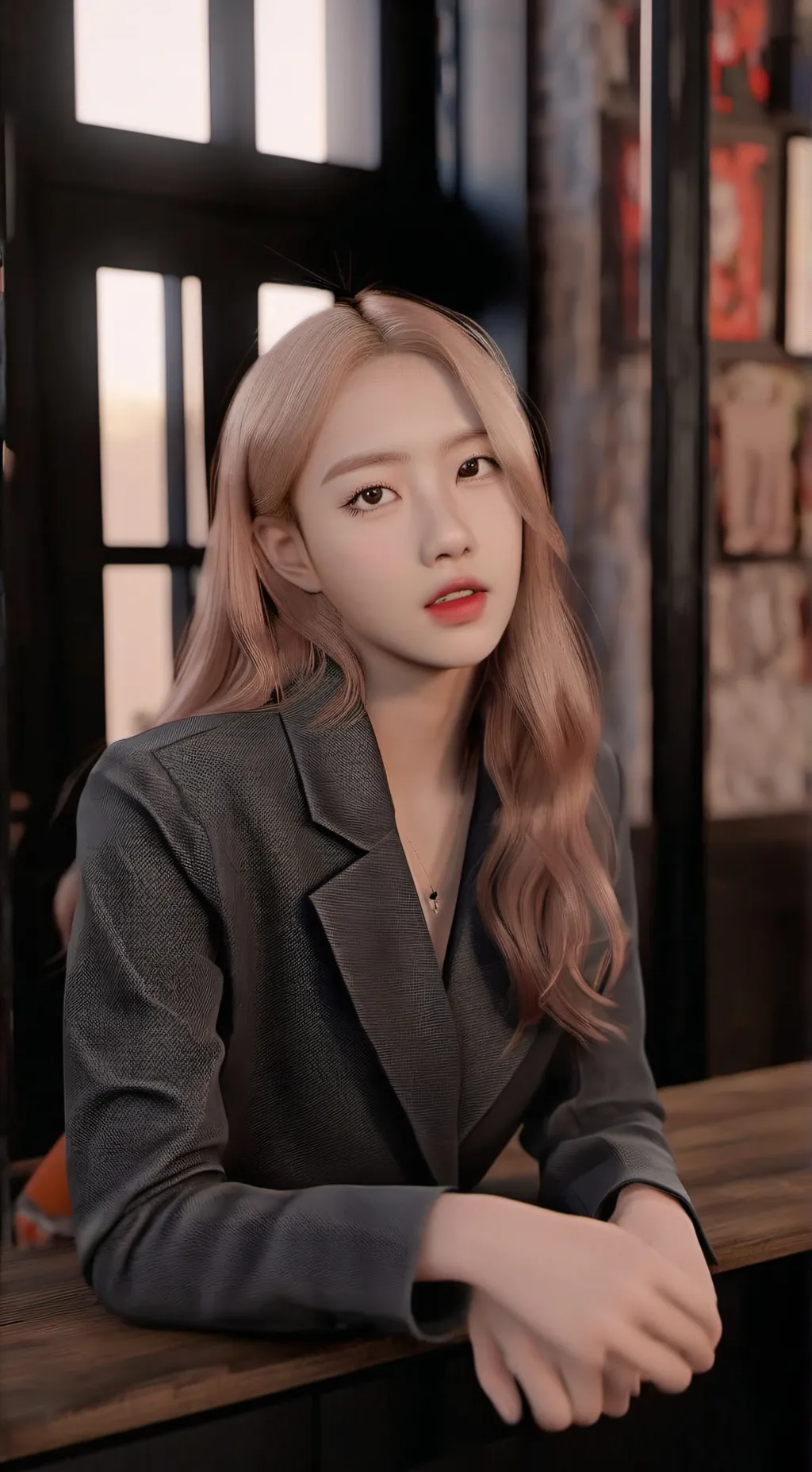 ai character: Rosé background